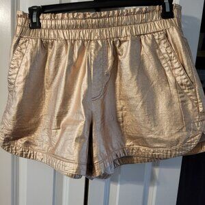 Metallic Rose Gold shorts